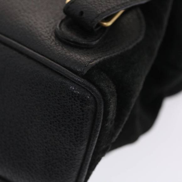 GUCCI Bamboo Backpack Suede Black 003.1705.0030 Auth 49982 - Picture 9 of 16